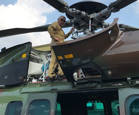 Acceptance flight of one H725 caracal