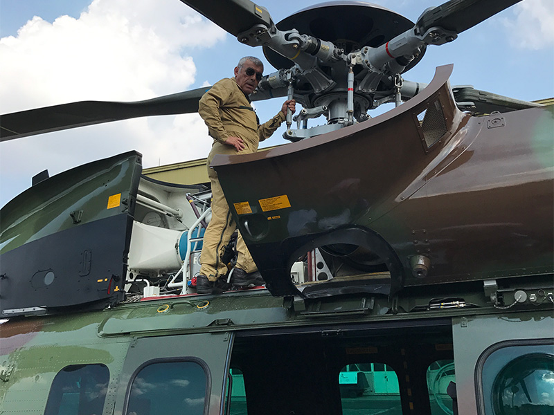 Acceptance flight of one H725 caracal